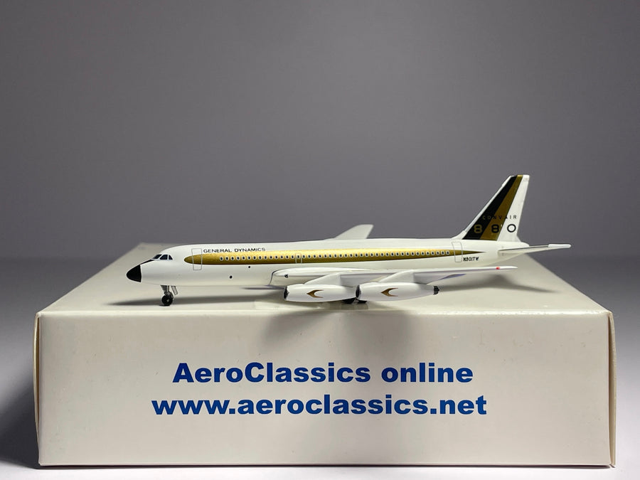 Aeroclassics 1:400 General Dynamics Convair CV-880 N801TW house colors AC90405