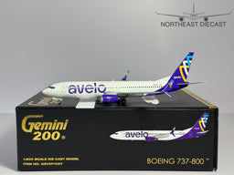 Avelo Airlines Boeing 737-800 1:200 Gemini Jets N801XT (G2VXP1097)