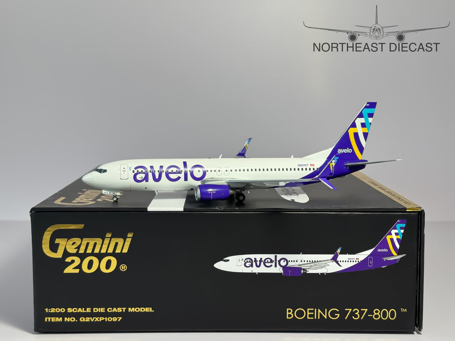 Avelo Airlines Boeing 737-800 1:200 Gemini Jets N801XT (G2VXP1097)