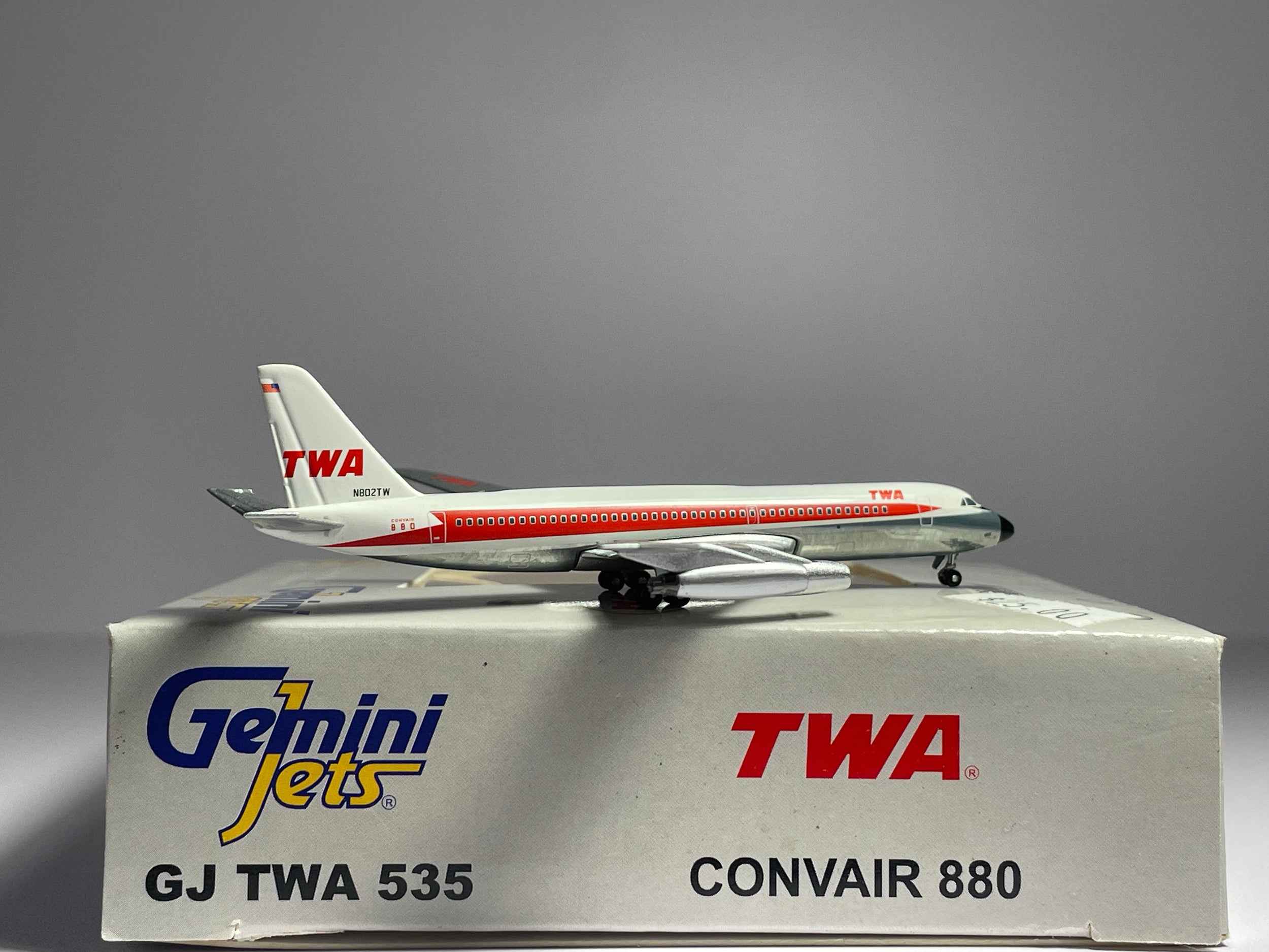 Gemini Jets 1:400 TWA Convair CV-880 N802TW Arrowhead GJTWA535