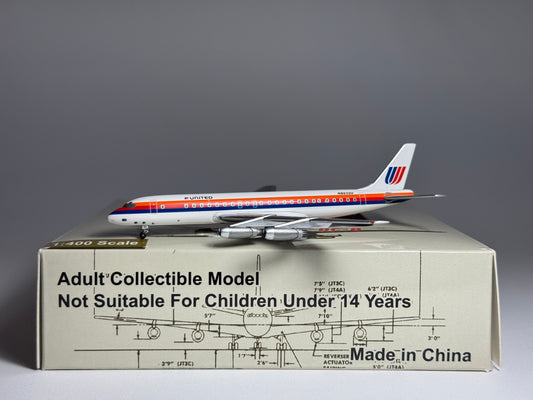Aeroclassics 1:400 United Airlines Douglas DC-8-20 N8033U Saul Bass ACN8033U
