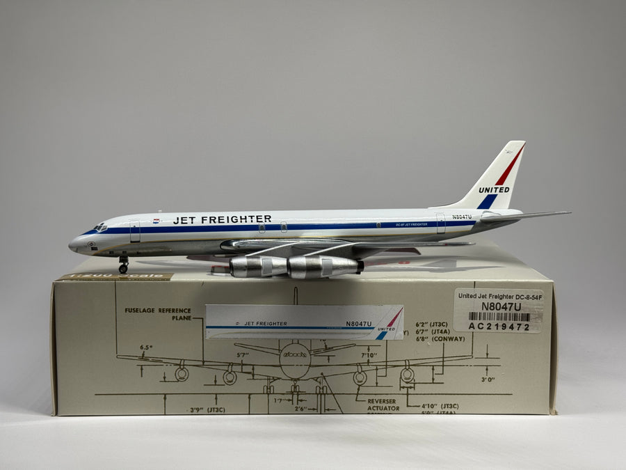 Aeroclassics 1:200 United Jet Freighter Douglas DC-8-54F N8047U Mainliner AC219472