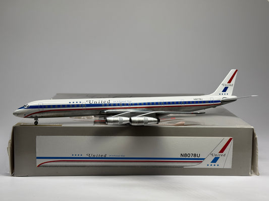 Aeroclassics 1:200 United Airlines Douglas DC-8-61 N8078U Stars and Bars AC219550A
