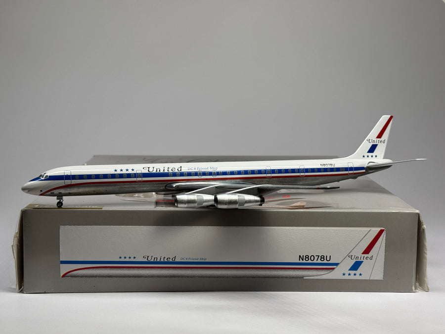 Aeroclassics 1:200 United Airlines Douglas DC-8-61 N8078U Stars and Bars AC219550A