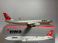 Inflight200 1:200 Northwest Airlines Airbus A330-300 N807NW last colors B-333-807 w/stand