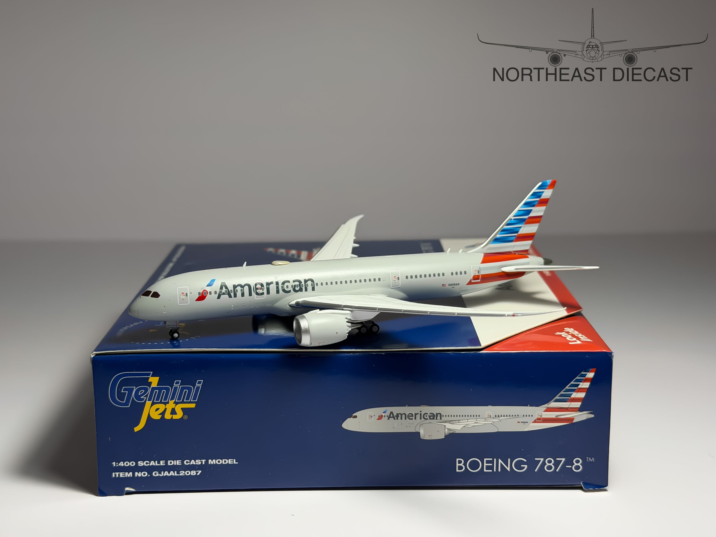 American Airlines Boeing 787-8 1:400 Gemini Jets N808AN (GJAAL2087)