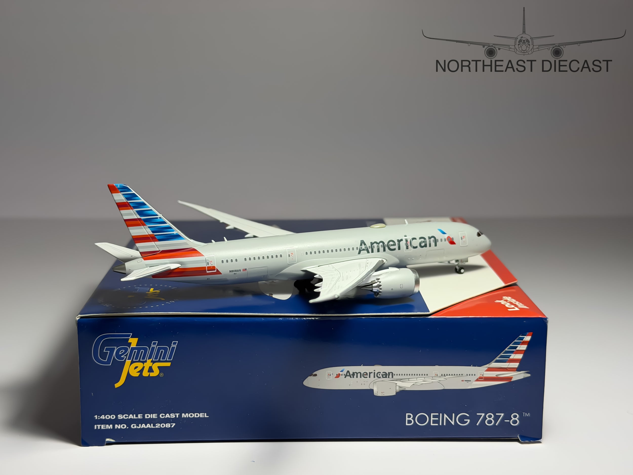 American Airlines Boeing 787-8 1:400 Gemini Jets N808AN (GJAAL2087)
