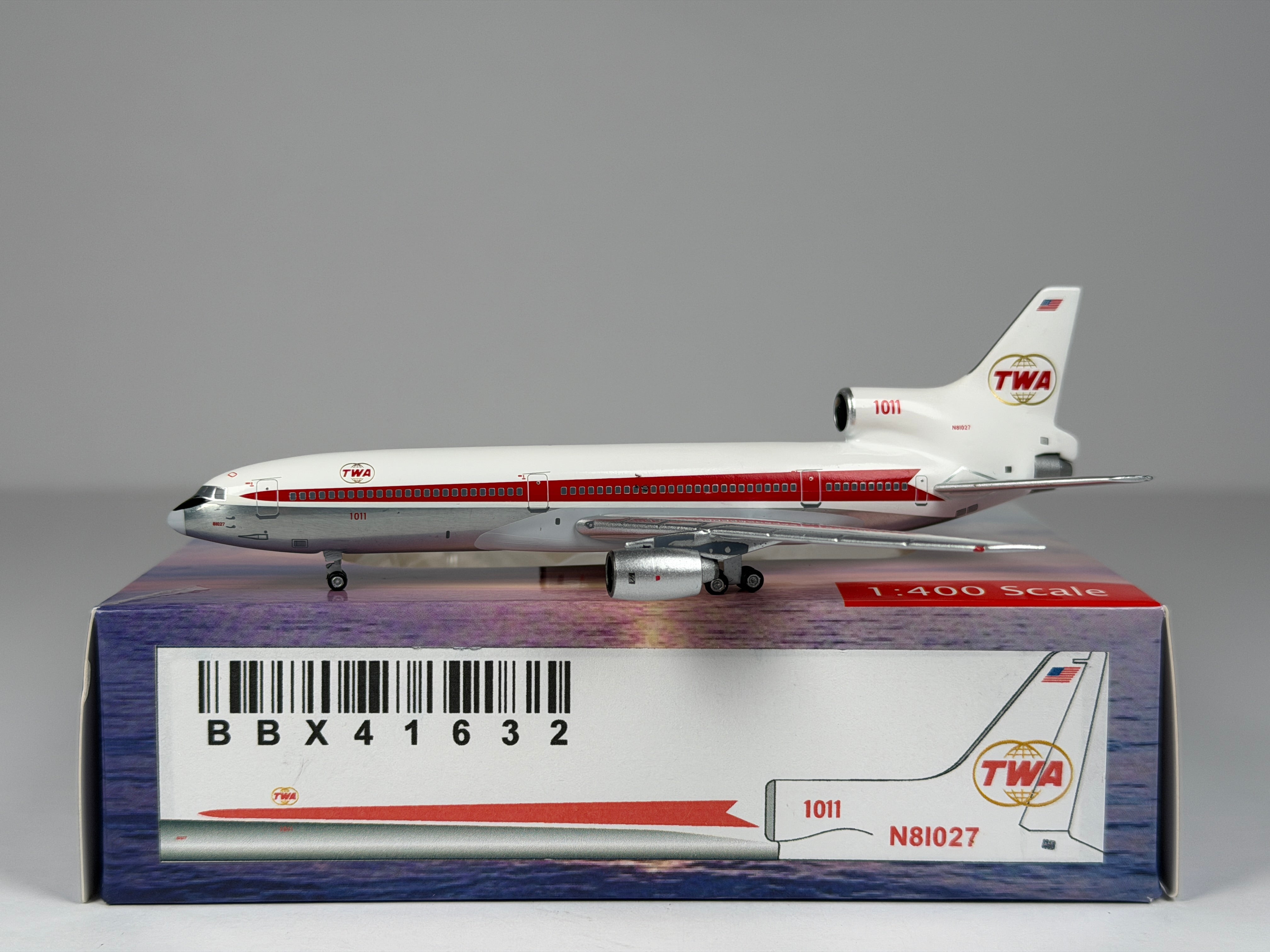 Trans World Airlines (TWA) Lockheed L-1011 1:400 Aeroclassics N81027 (BBX41632)