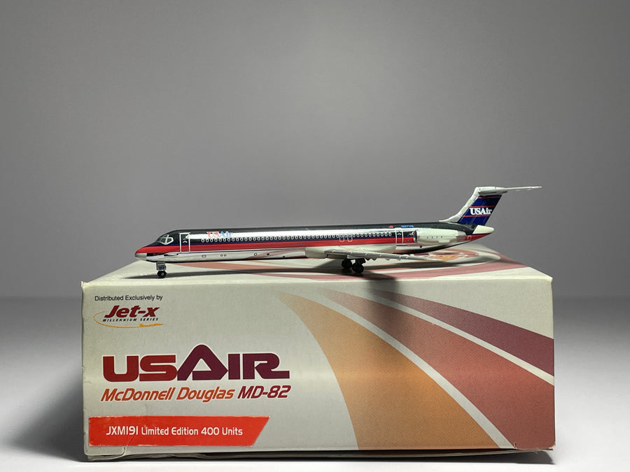 Jet-X 1:400 USAir McDonnell Douglas MD-82 N817US polished JXM191B