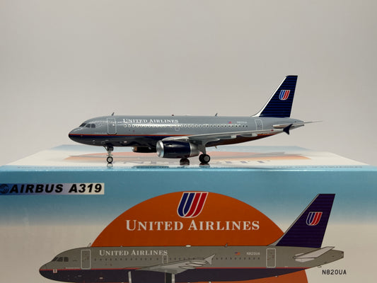Inflight200 United Airlines Airbus A319 N820UA Battleship Grey IF319UA0523