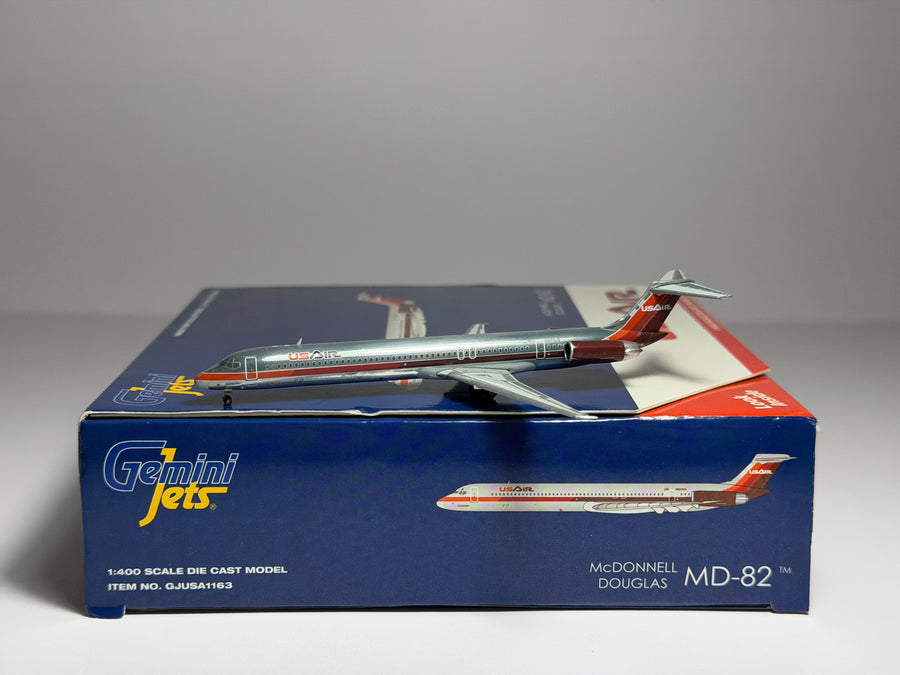 Gemini Jets 1:400 USAir McDonnell Douglas MD-82 N824US polished GJUSA1163