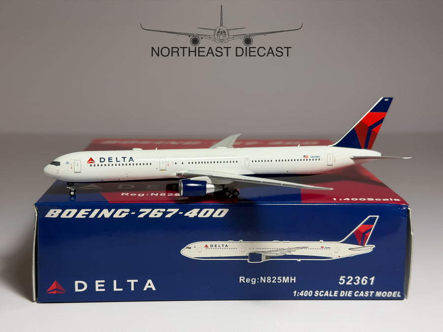 Delta Air Lines Boeing 767-400 1:400 Panda Models N825MH (52361)