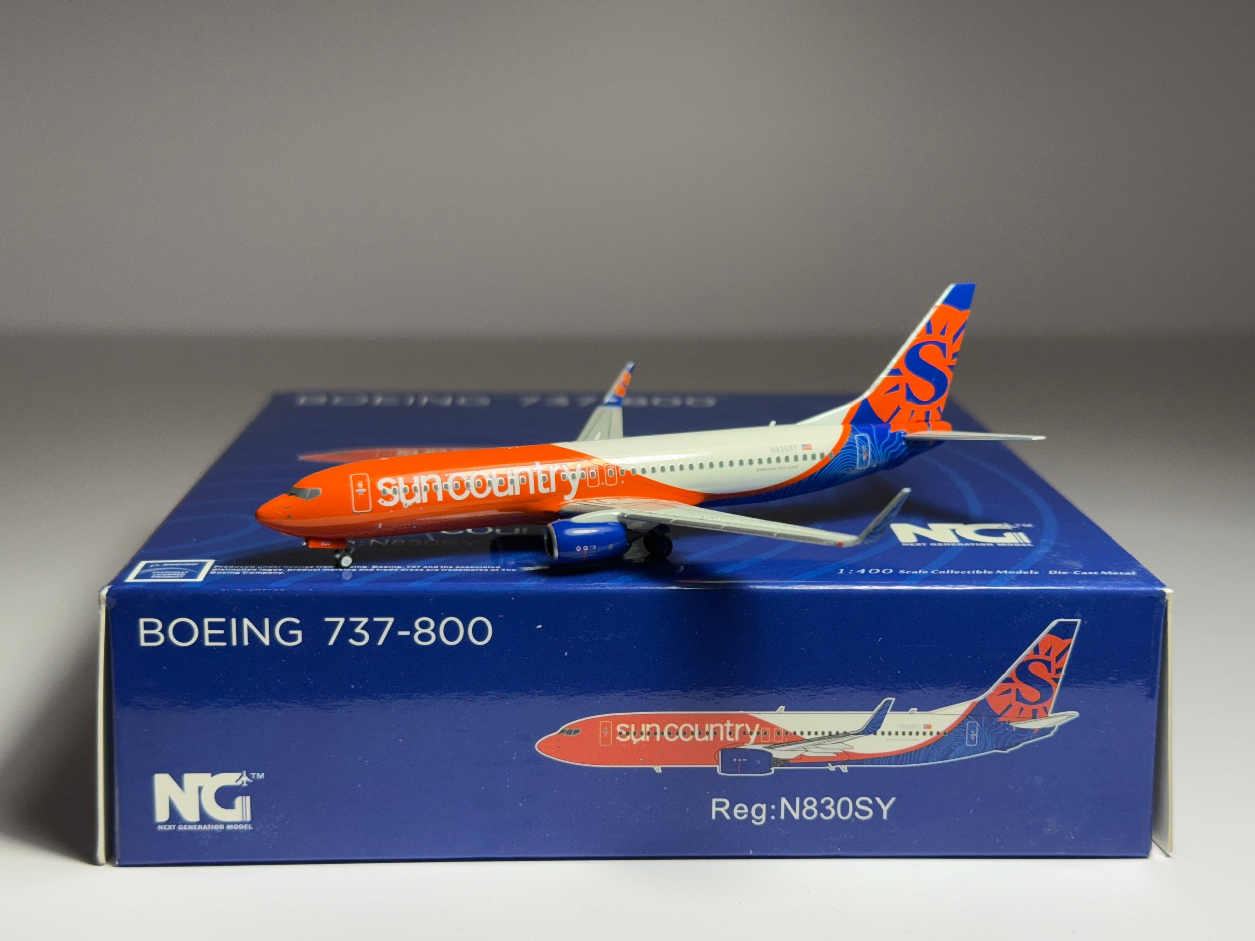NG Models 1:400 Sun Country Boeing 737-800 N830SY new livery 58047