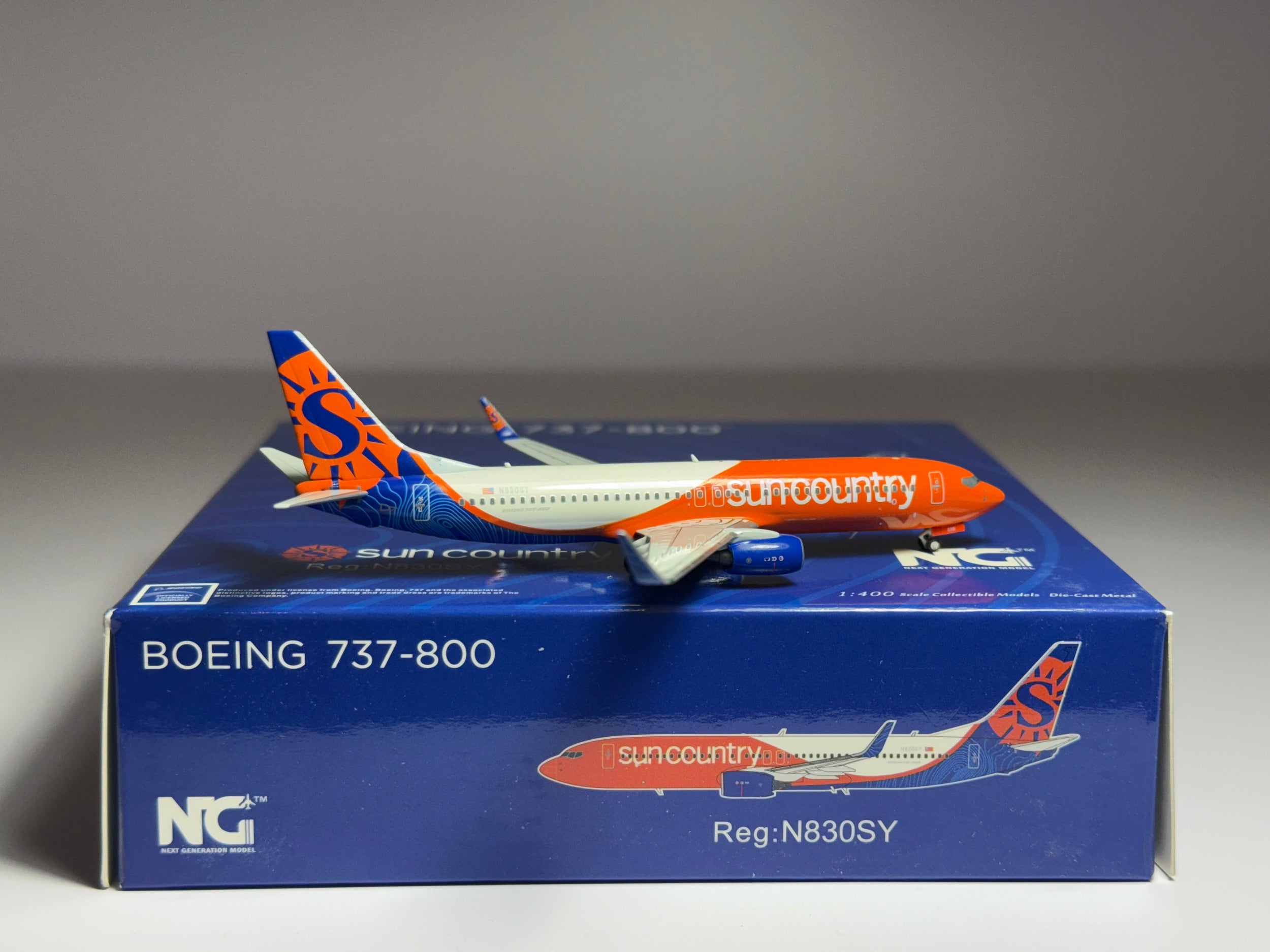 NG Models 1:400 Sun Country Boeing 737-800 N830SY new livery 58047