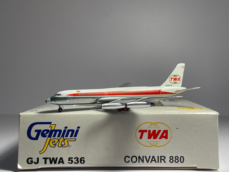 Gemini Jets 1:400 TWA Convair CV-880 N830TW Double Globe GJTWA536