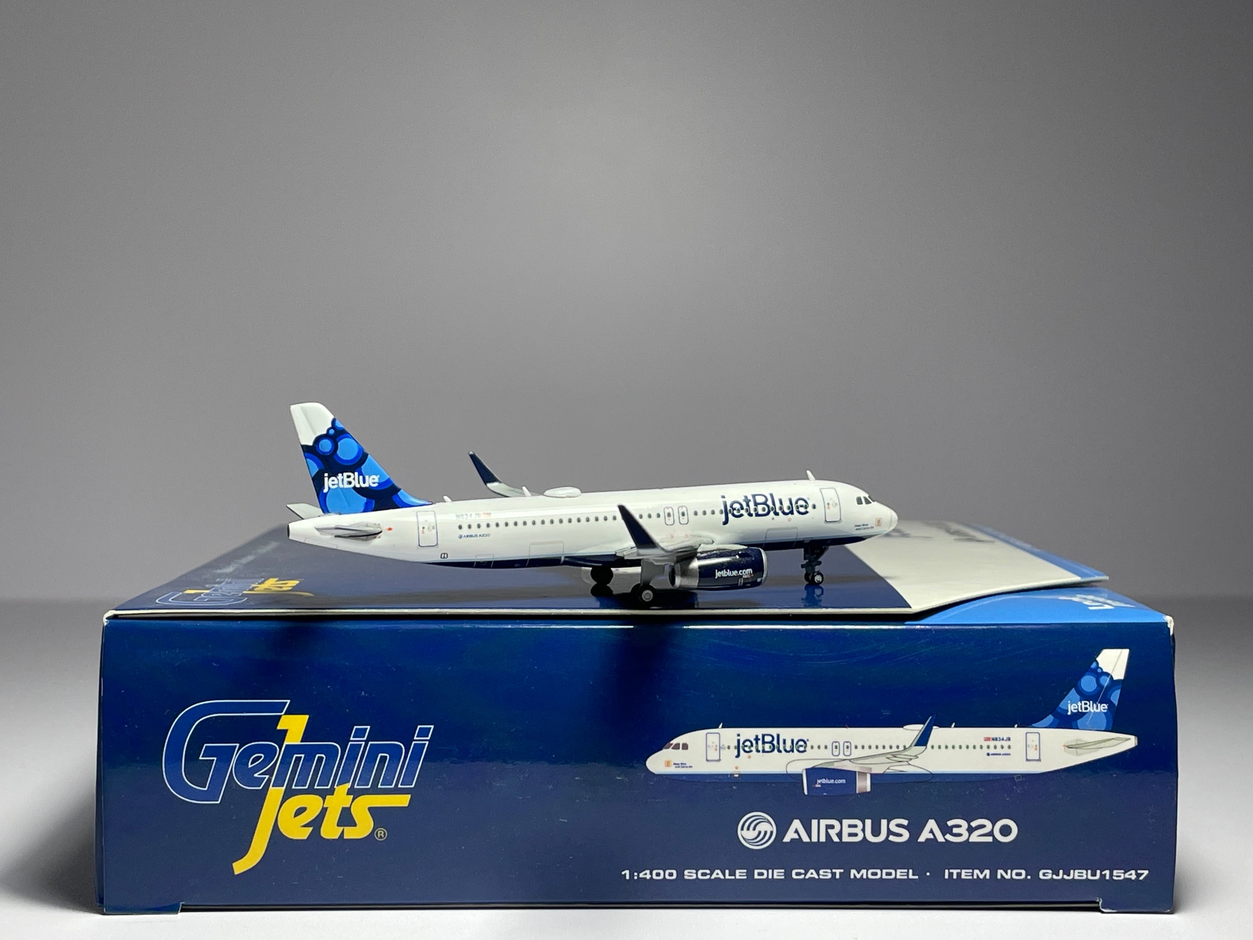 Gemini Jets 1:400 JetBlue Airbus A320-200 N834JB Blueberries GJJBU1547