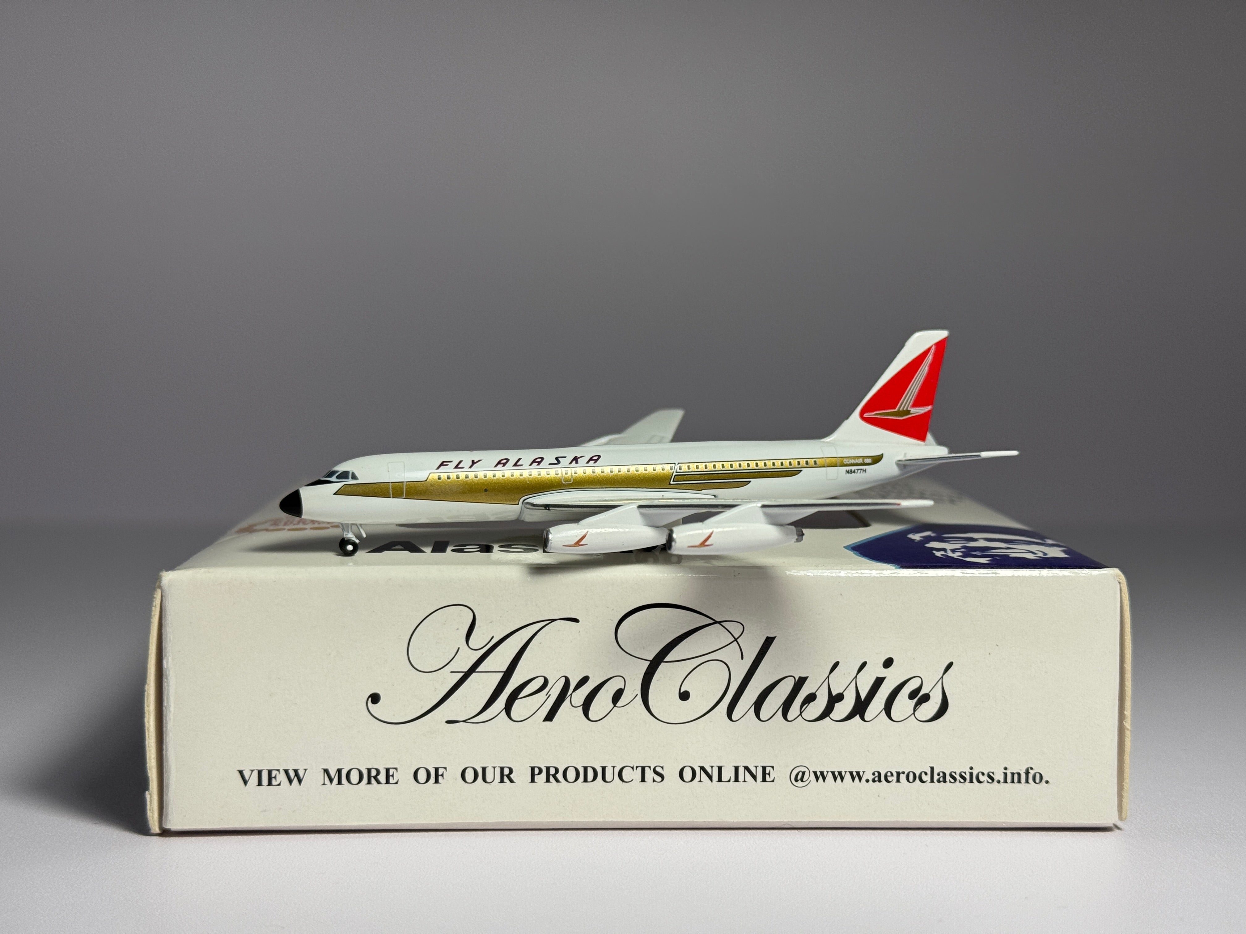 Alaska Airlines Convair CV-880 1:400 Aeroclassics N8477H (AC18241)