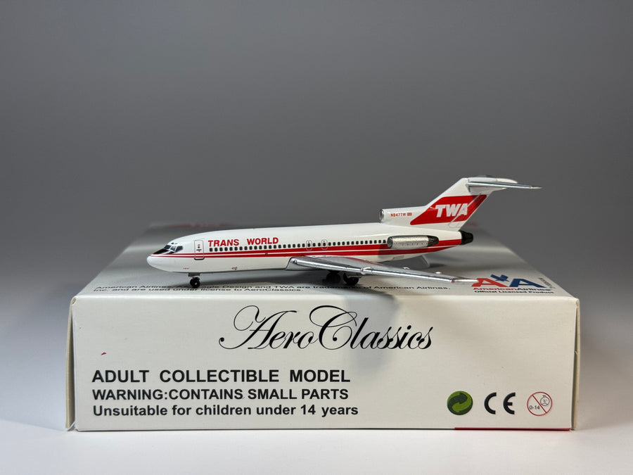 Aeroclassics 1:400 TWA Trans World Airlines Boeing 727-100 N847TW Double Stripe ACN847TW
