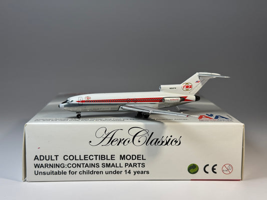 Aeroclassics 1:400 TWA Boeing 727-100 N858TW Double Globe ACN858TW