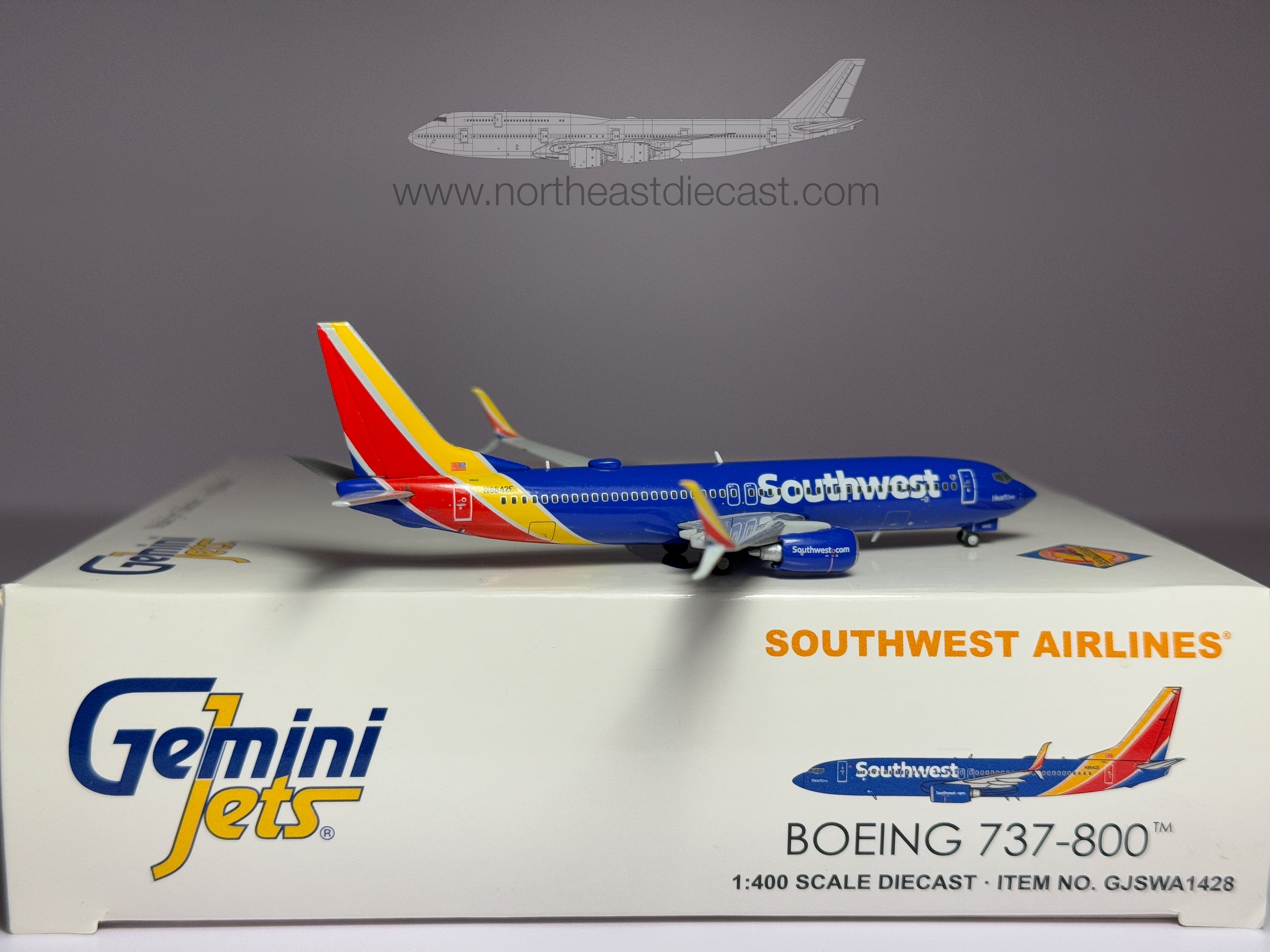 Southwest Airlines Boeing 737-800 1:400 Gemini Jets N8642E (GJSWA1428)