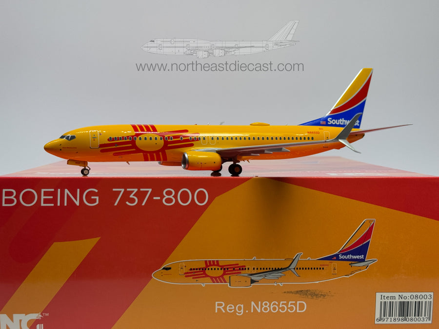 Southwest Airlines Boeing 737-800 1:200 NG Models N8655D (NGM08003)