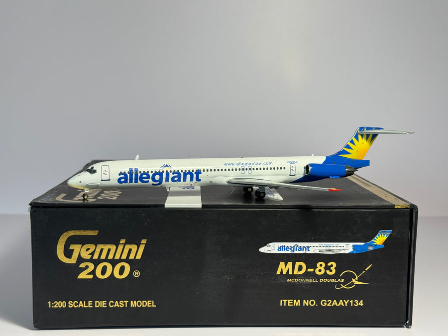 Gemini Jets 1:200 Allegiant McDonnell-Douglas MD-83 N869GA G2AAY134