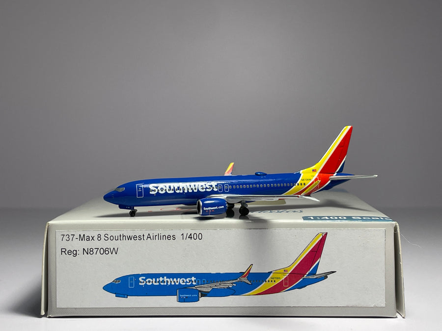 Aeroclassics 1:400 Southwest Boeing 737MAX8 N8706W new colors ACN8706W