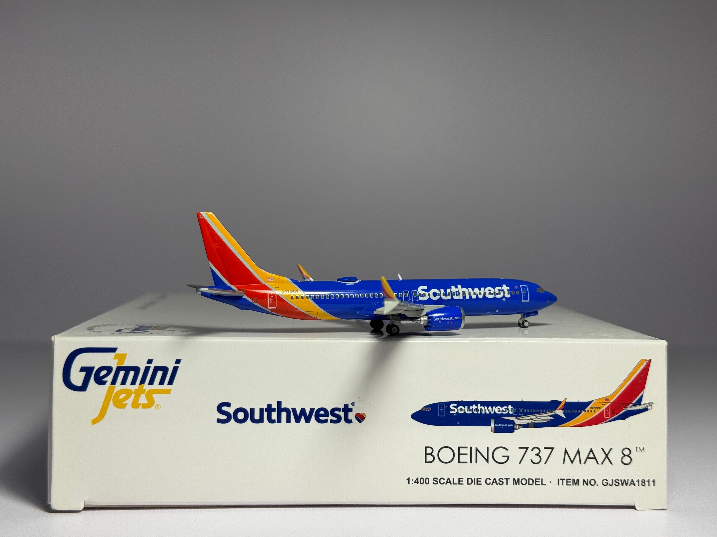 Gemini Jets 1:400 Southwest Airlines Boeing 737 MAX8 N8706W new colors GJSWA1811