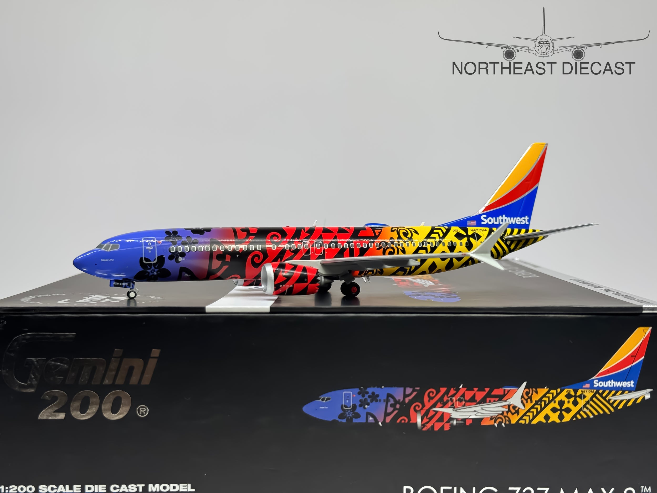 Southwest Airlines Boeing 737 MAX8 1:200 Gemini Jets N8710M (G2SWA1268)