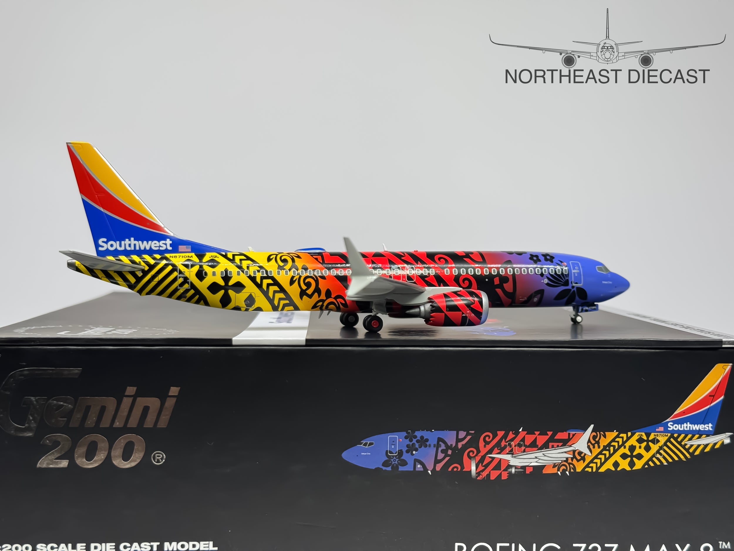 Southwest Airlines Boeing 737 MAX8 1:200 Gemini Jets N8710M (G2SWA1268)