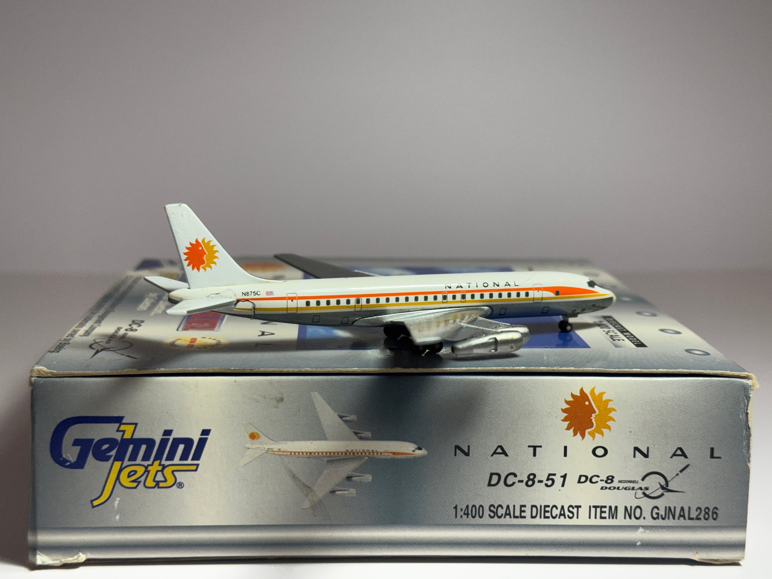 Gemini Jets 1:400 National Airlines Douglas DC-8-50 N875C Sun King GJNAL286
