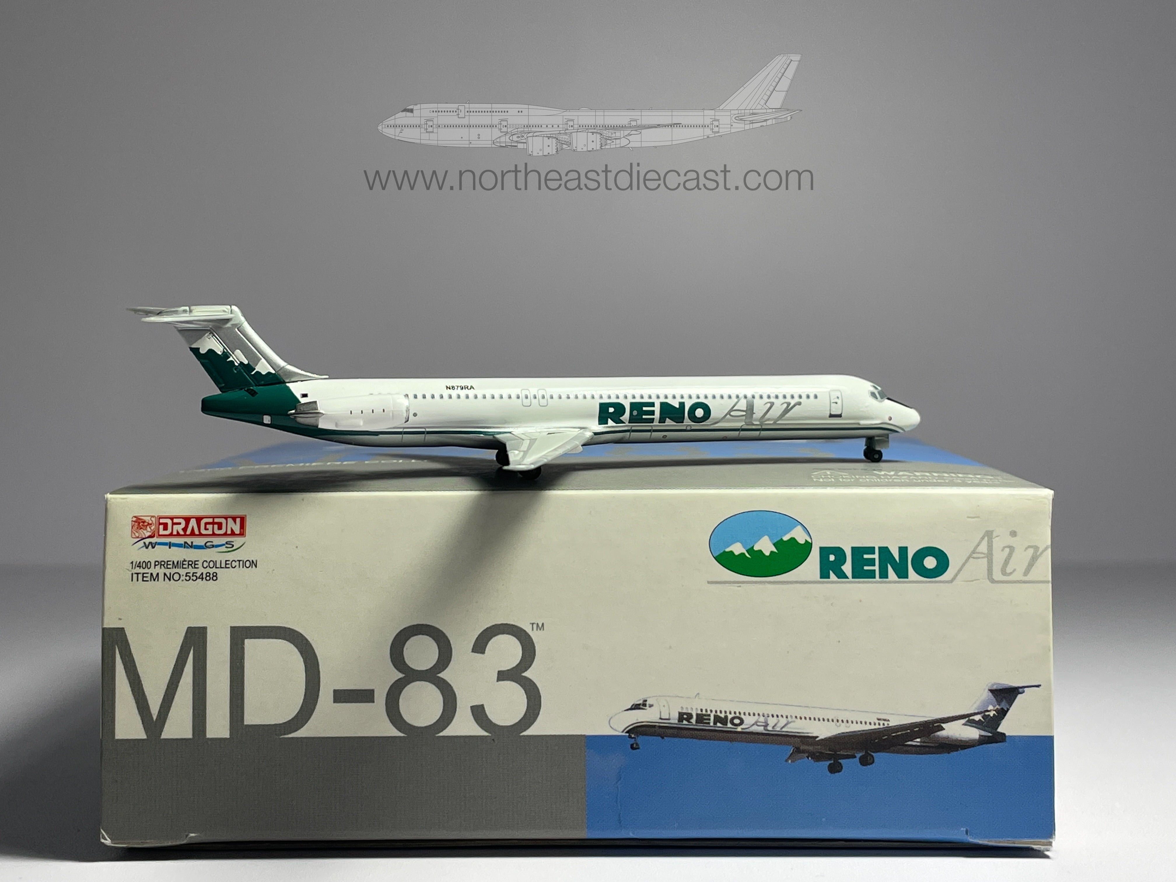 航空機・ヘリコプター 1/400 MD-80 HAWAIIAN AIR & PSA McDonnell Douglas MD-80 Diecast Aircraft Models · Northeast Diecast