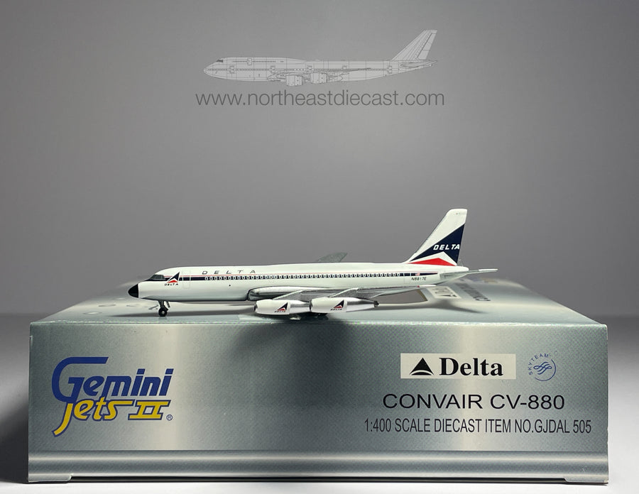 Delta Air Lines Convair CV-880 1:400 Gemini Jets N8817E (GJDAL505)
