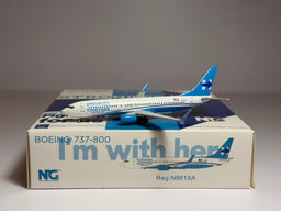 NG Models 1:400 Xtra Airways Boeing 737-800 N881XA Hillary Clinton NG58048