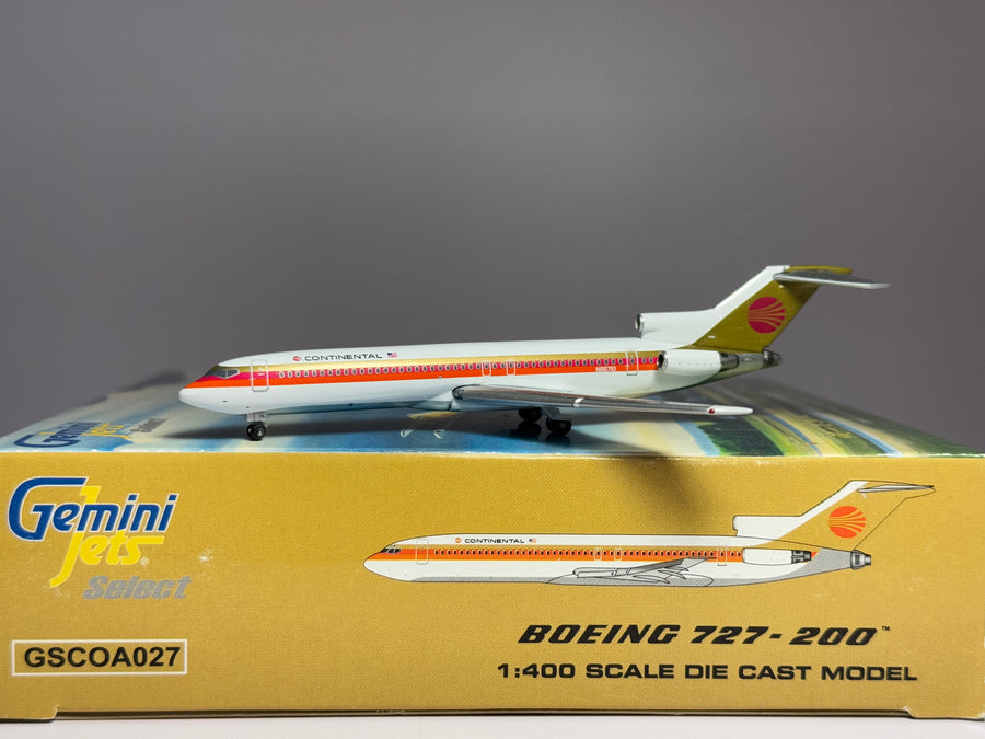 Gemini Jets 1:400 Continental Airlines Boeing 727-200 N88710 Red Meatball GSCOA027