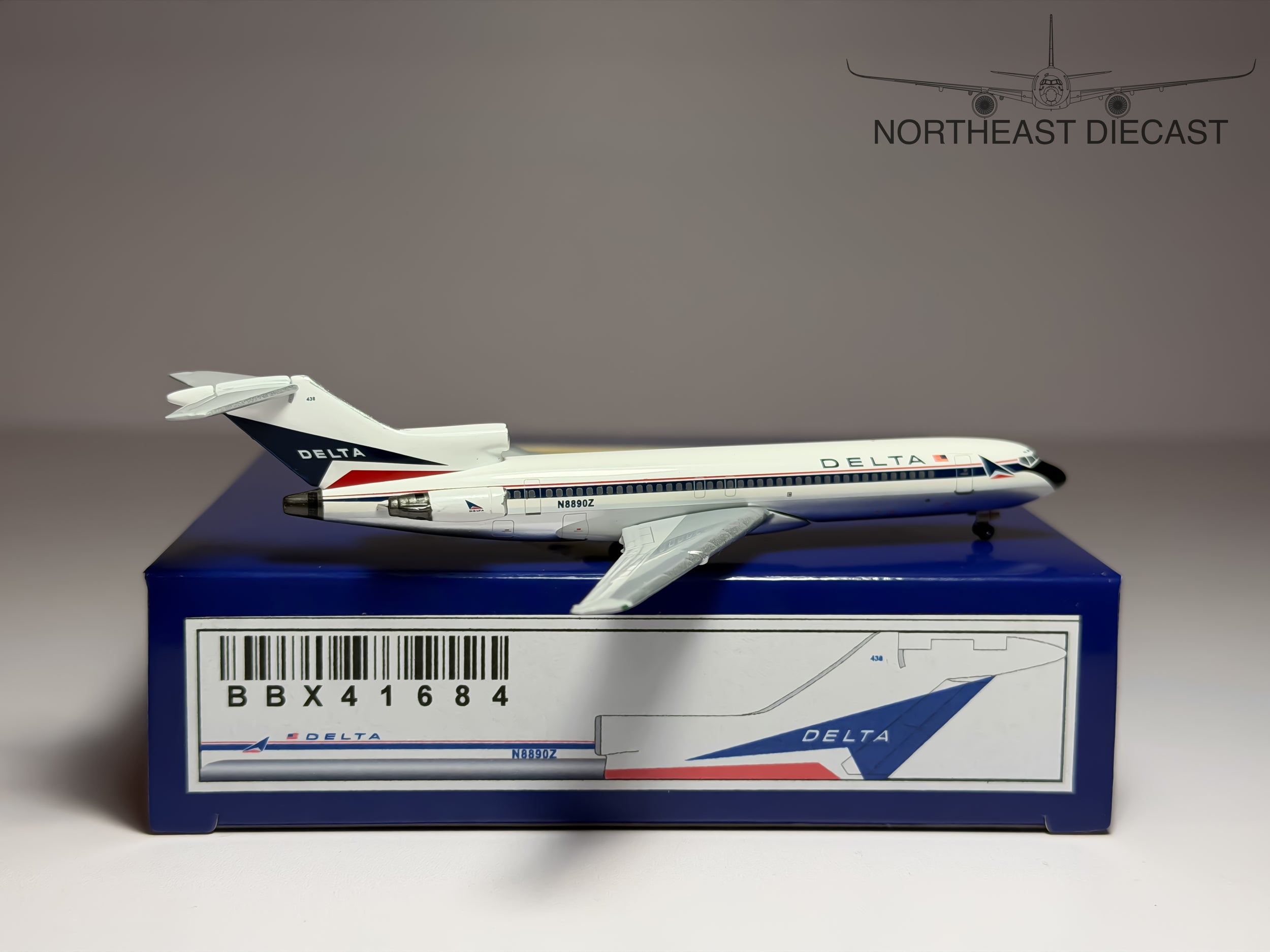 Delta Air Lines Boeing 727-200 1:400 Aeroclassics N8890Z (BBX41684)