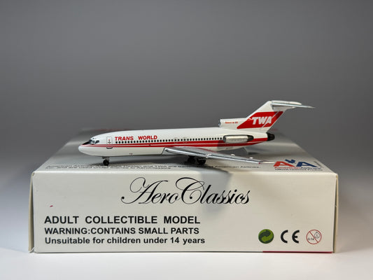 Aeroclassics 1:400 TWA Boeing 727-100 N889TW Twin Stripe ACN889TW