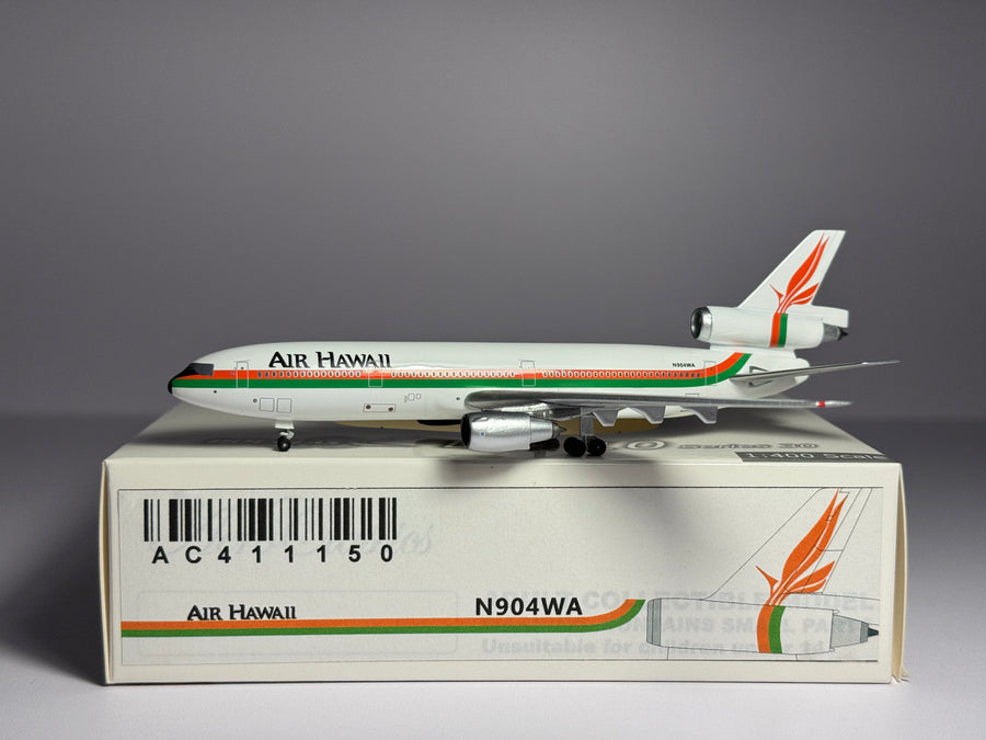 Aeroclassics 1:400 Air Hawaii McDonnell Douglas DC-10-10 N904WA 1980s colors AC411150