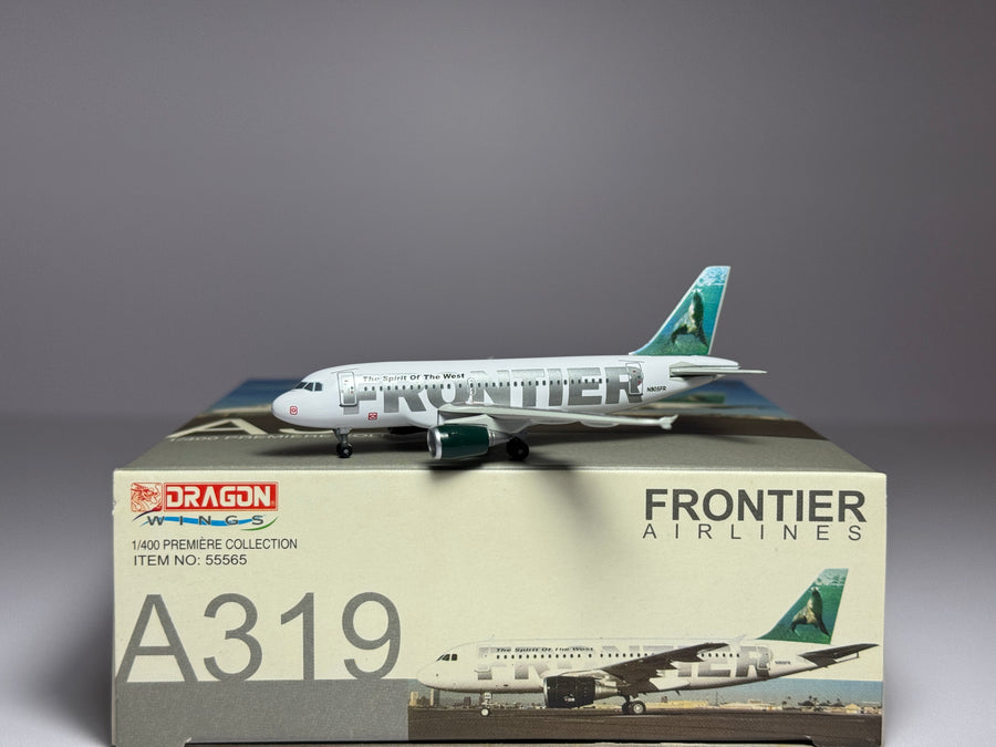 Dragon Wings 1:400 Frontier Airbus A319-100 N905FR Sherman the Sea Lion 55565