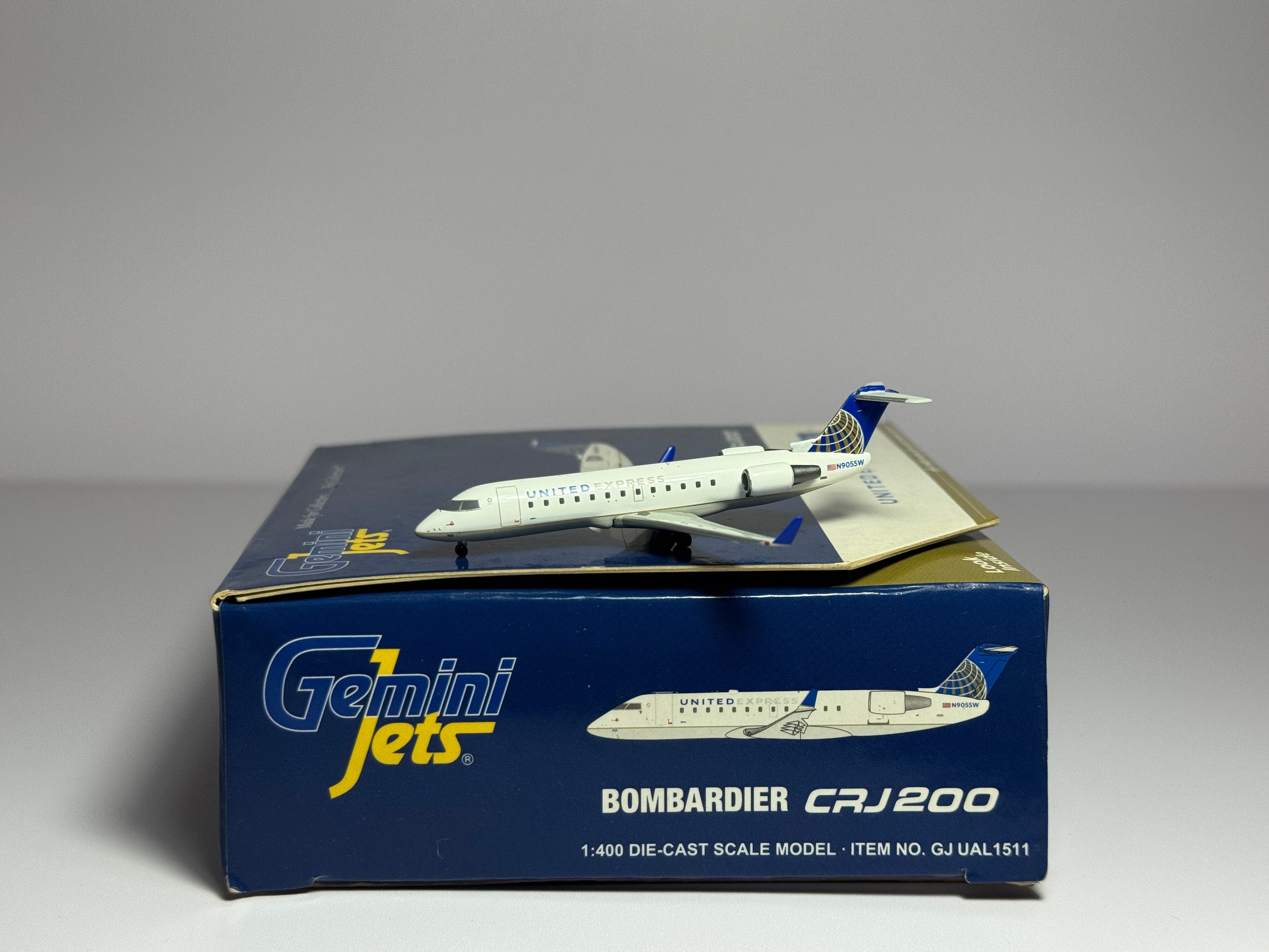 Gemini Jets 1:400 United Connection Bombardier CRJ200 N905SW Post Merger GJUAL1511