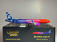 Gemini Jets 1:200 Alaska Airlines Airbus A321neo N927VA "More to Love" G2ASA739