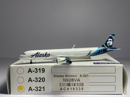 Aeroclassics 1:400 Alaska Airlines Airbus A321neo N928VA new colors AC419335