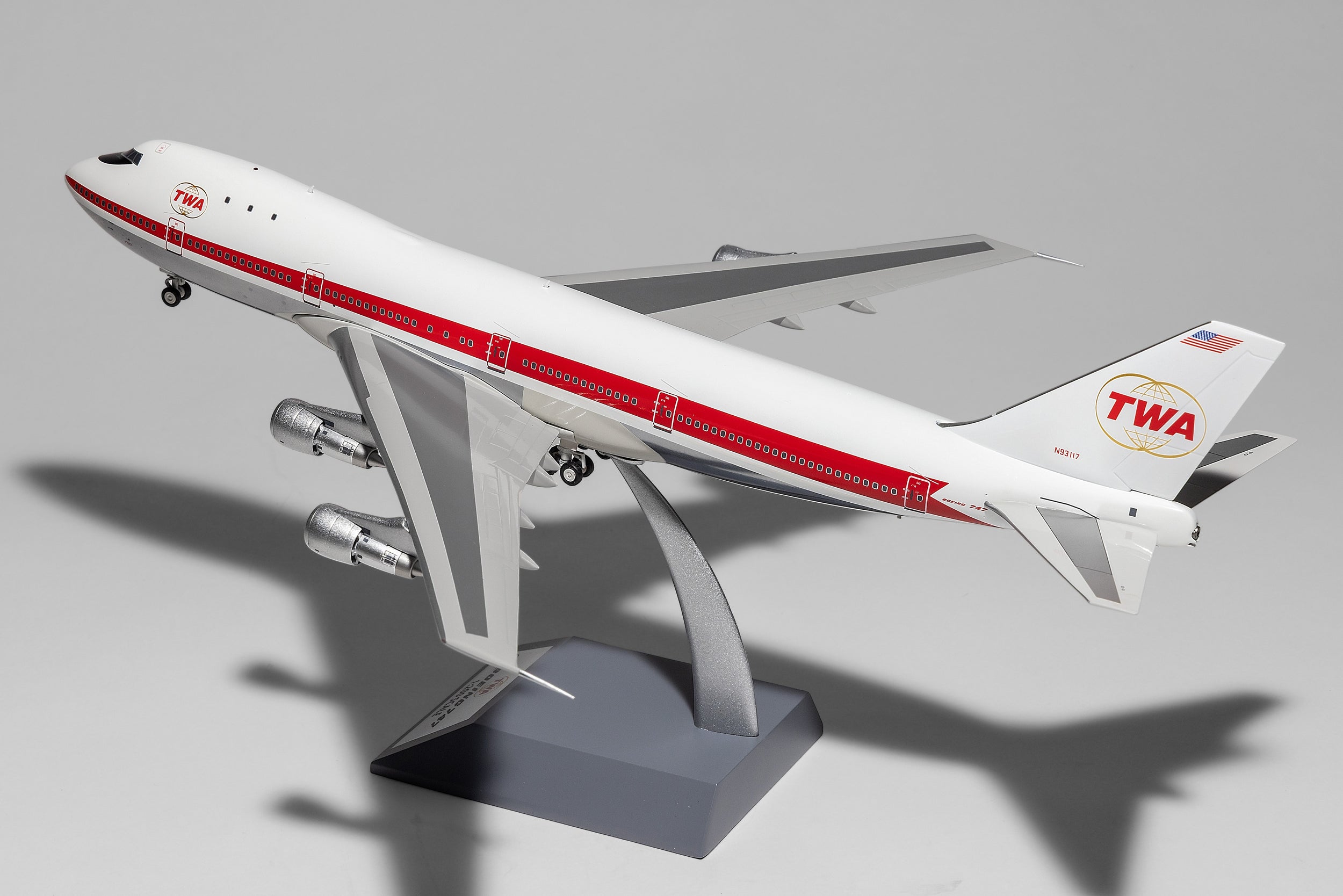 Inflight200 Trans World Airlines Boeing 747-100 N93117 TWA Double Globes IF731TW1222P