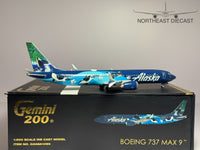 Alaska Airlines Boeing 737 MAX 8 1:200 Gemini Jets N932AK (G2ASA1089)
