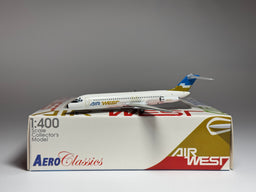 Aeroclassics 1:400 Air West Douglas DC-9-30 N9343 blue/gold tail ACN9343