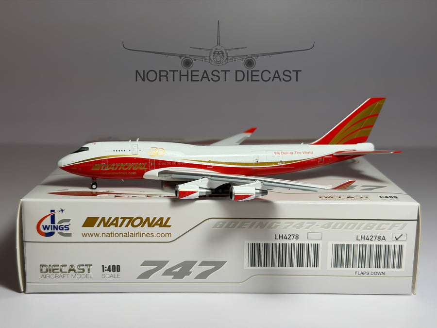 National Airlines Boeing 747-400F 1:400 JC Wings N936CA (LH4278A)
