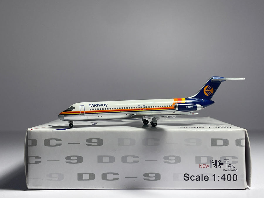 Net Models 1:400 Midway Airlines Douglas DC-9-30 N936ML exclusive NMN936ML