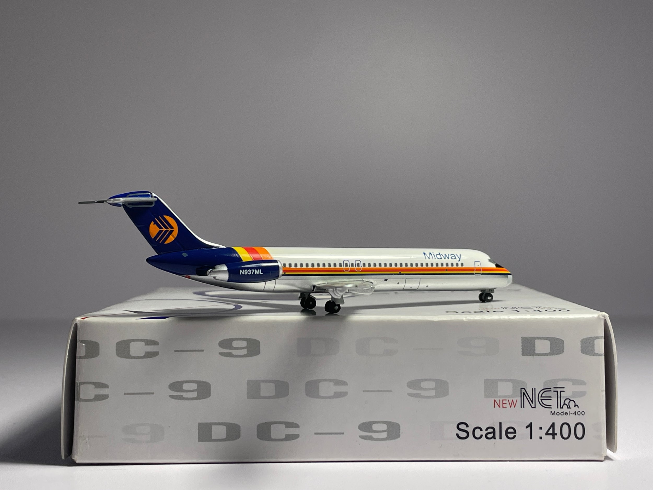 Net Models 1:400 Midway Airlines Douglas DC-9-30 N937ML exclusive NMN937ML