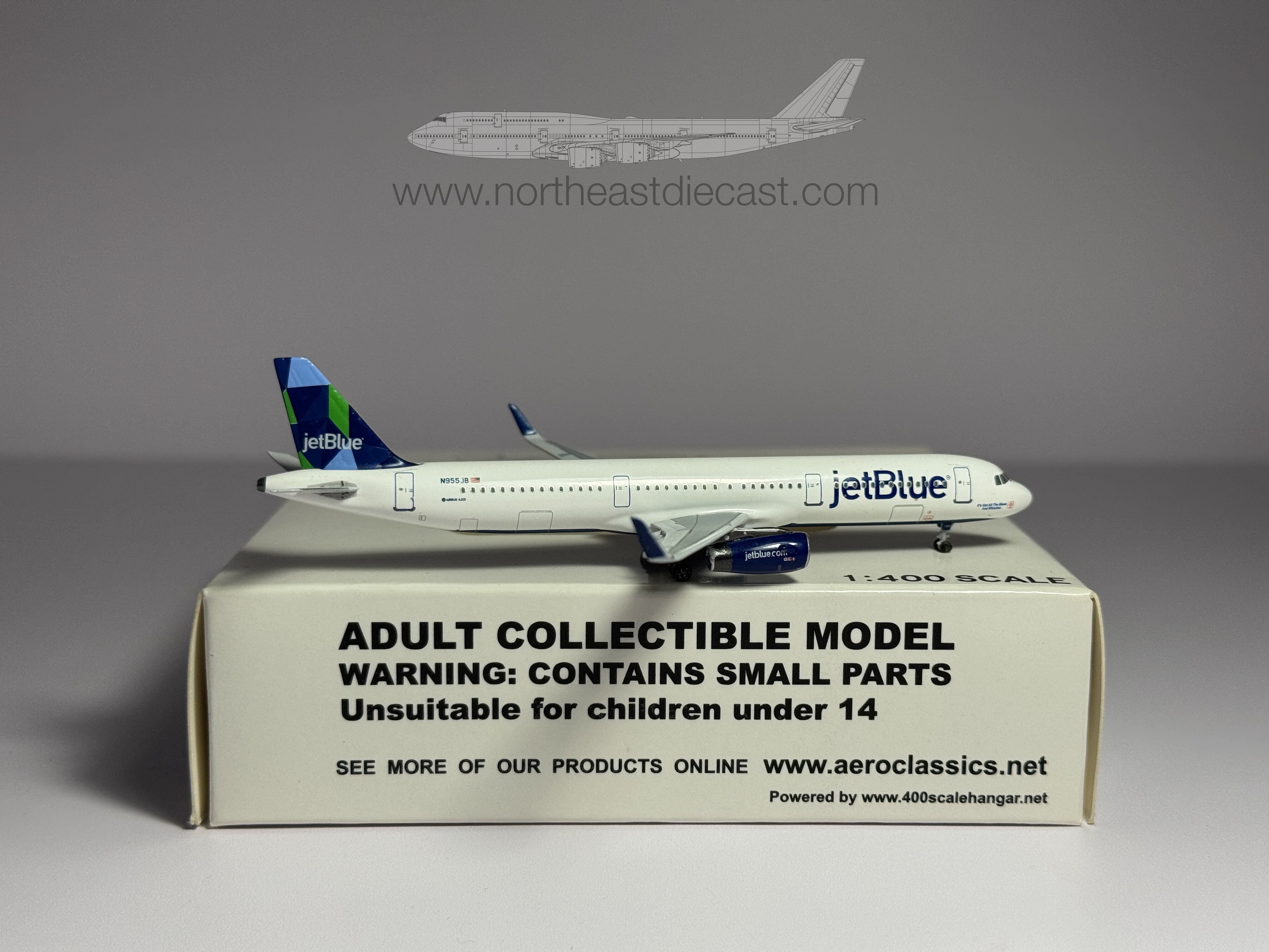 JetBlue Airbus A321 1:400 Aeroclassics N955JB (ACN955JB)