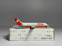 Net Models 1:400 Midway Airlines Douglas DC-9-30 N963ML NMN963ML